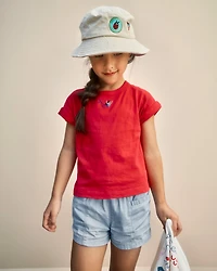 Toddler Girl Chambray Shorts - Blue