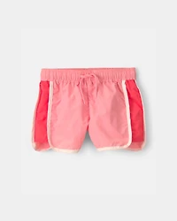 Toddler Girl Colourblock Active Shorts - Pink