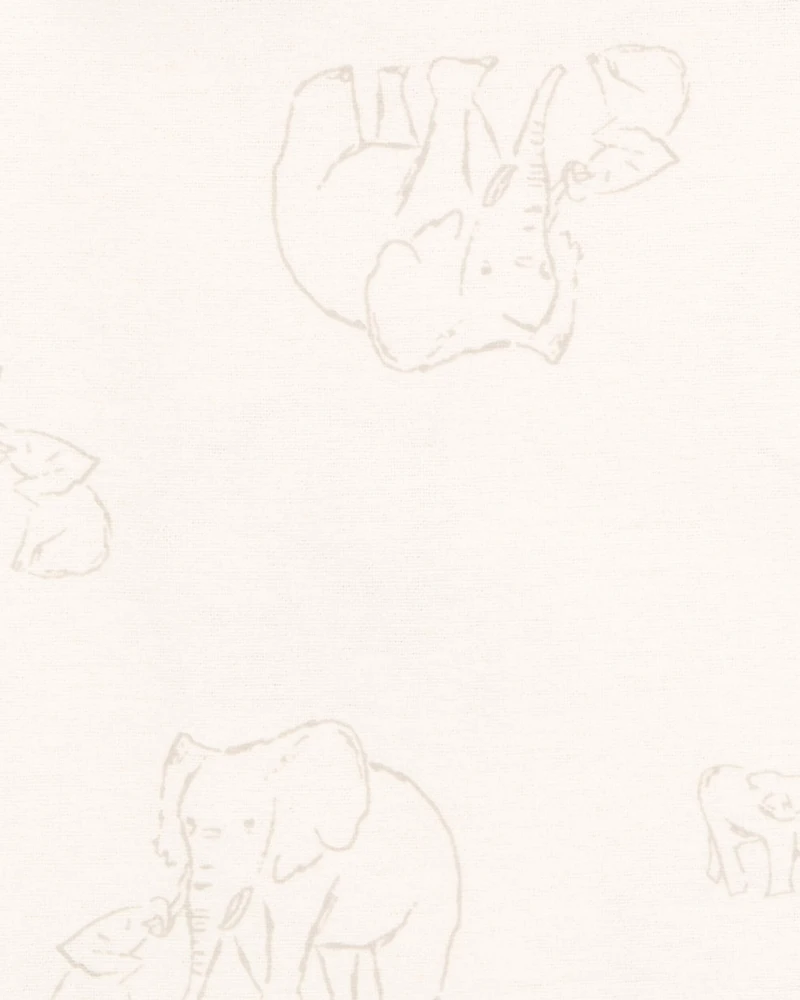 Baby 4-Pack Elephant Receiving Blankets