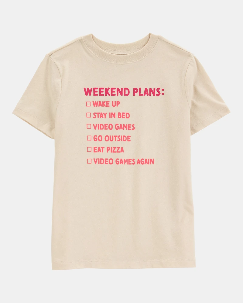 Boys Weekend Plans Short-Sleeve Graphic Tee