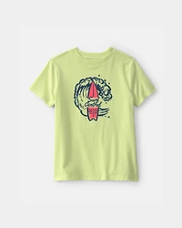 Boys 'Surf Central' Graphic Tee - Green