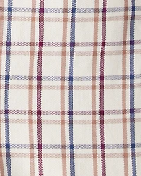 Baby Boy 2-Piece Plaid Overall Set - Maroon/Ivory