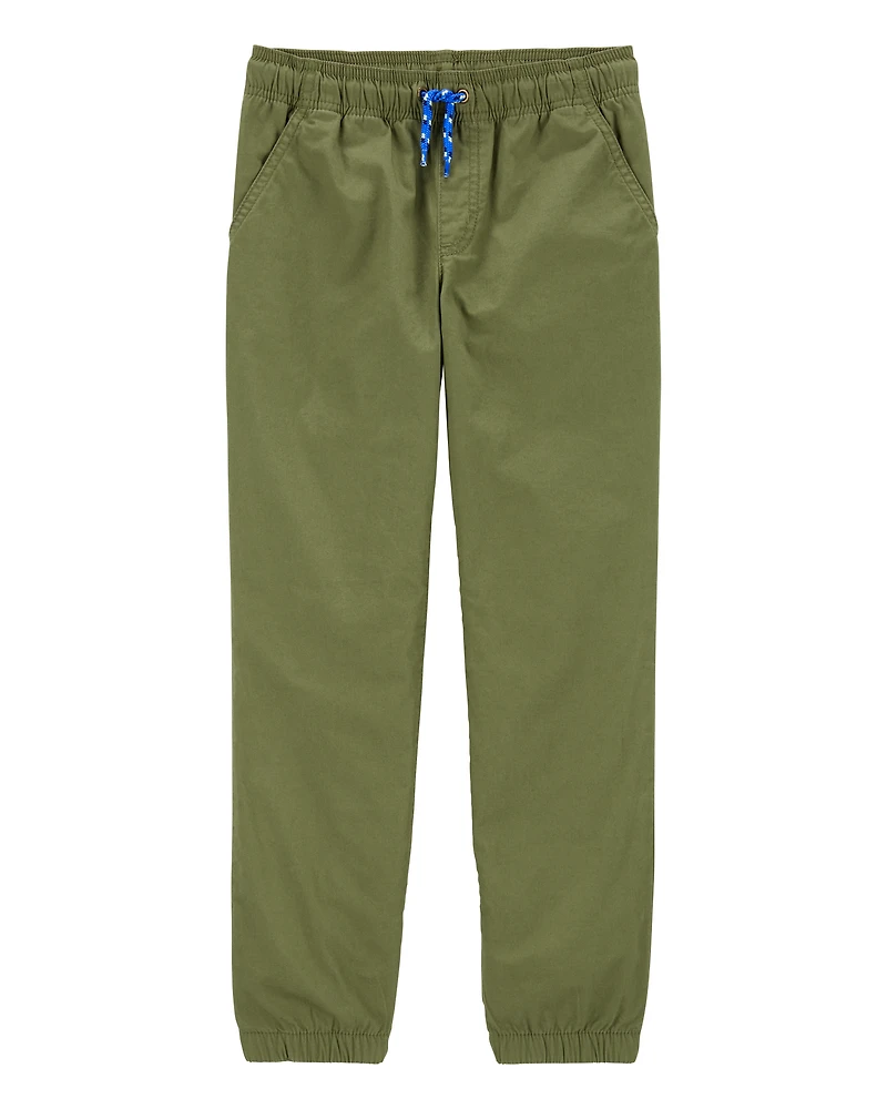 Kid Pull-On Poplin Pants