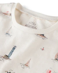Toddler 2-Pack Organic Cotton Coastal Knit Tees