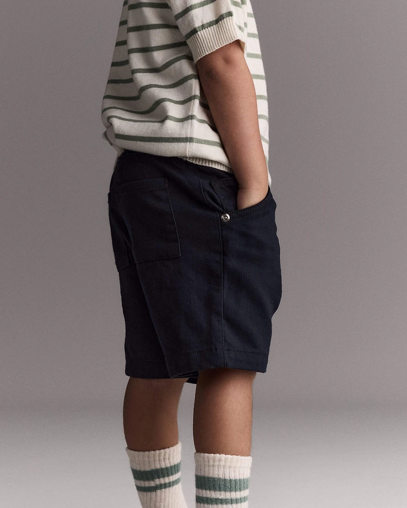 Toddler Boy Bermuda Short - Black