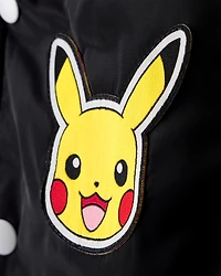 Boys Pokémon Pikachu Long-Sleeve Bomber Fashion Jacket - Black/Yellow