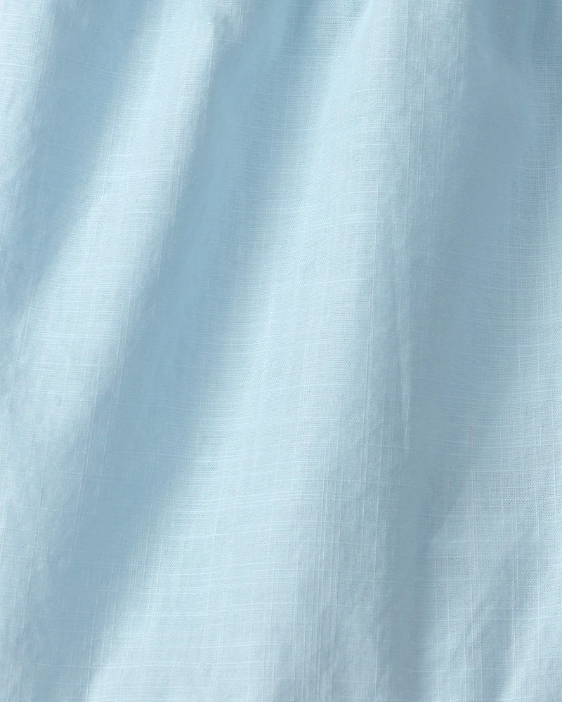 Girls Ruffle-Trim Shorts - Blue