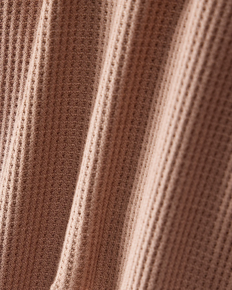 Baby Solid PurelySoft Long-Sleeve 2-Way Zip Sleeper - Brown