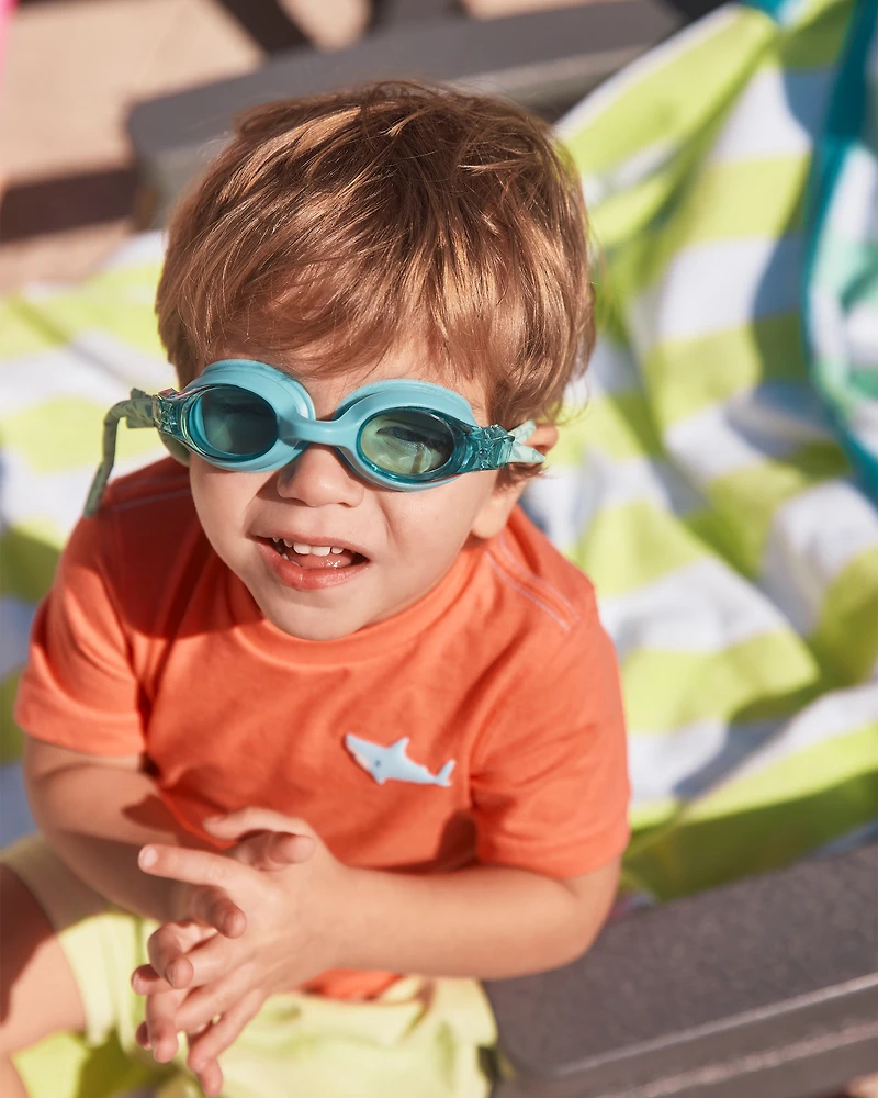 Toddler Boy Shark Graphic Tee - Orange