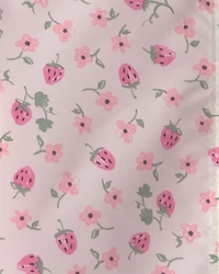Girls Strawberry Floral Raincoat