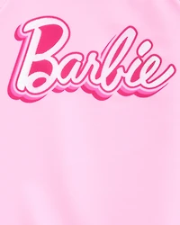 Toddler Girl Barbie™ 2-Piece Rashguard Swimsuit Set - Pink