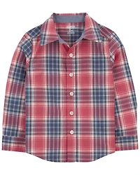 Toddler Plaid Button-Front Shirt