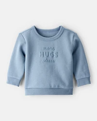 Baby Boy Fleece Sweatshirt - Blue