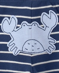 Baby Boy 3-Piece Sea Animal Bodysuits & Pant Set - Blue