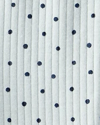 Baby Girl Polka Dot Print Cotton Pull-On Pants - Blue