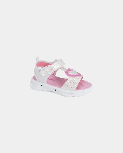 Toddler Girl Heart Light Up  Sandals