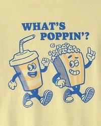 Kids Popcorn Graphic Tee - Yellow