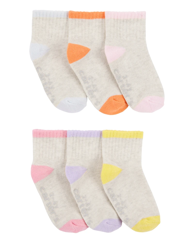 Toddler Girl 6-Pack Ankle Socks