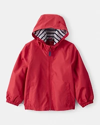 Toddler Boy Solid Windbreaker - Red