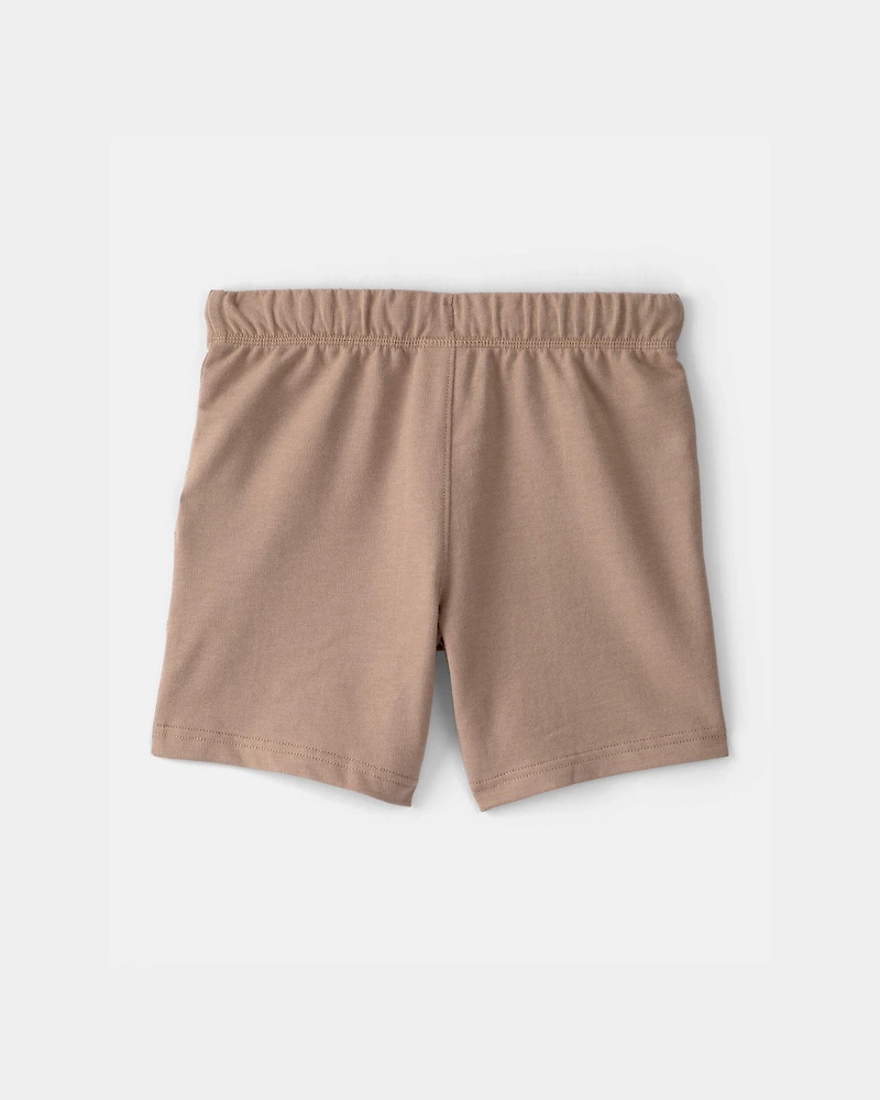 Boys French Terry Shorts - Brown