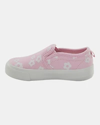 Toddler Slip-On Floral Sneakers - Pink