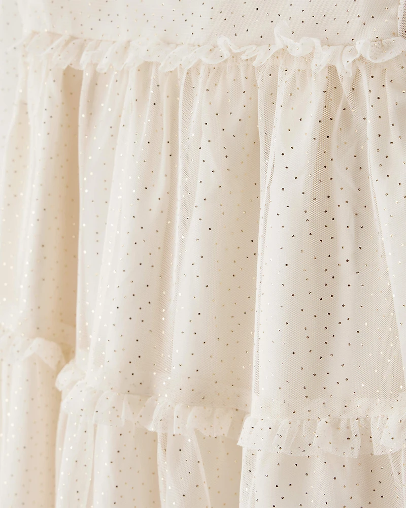 Toddler Girl Cream Holiday Dress