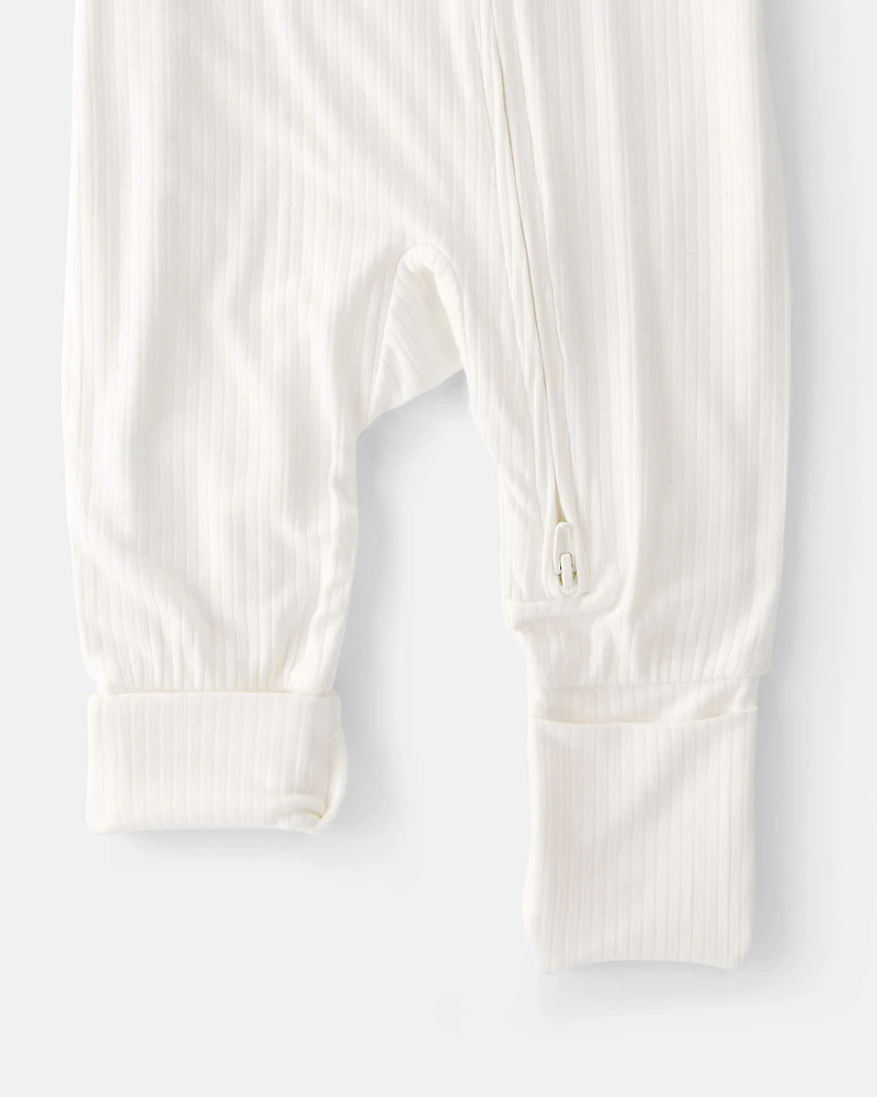 Baby 2-Way Zip PurelySoft Sleeper - Cream