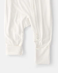 Baby 2-Way Zip PurelySoft Sleeper - Cream