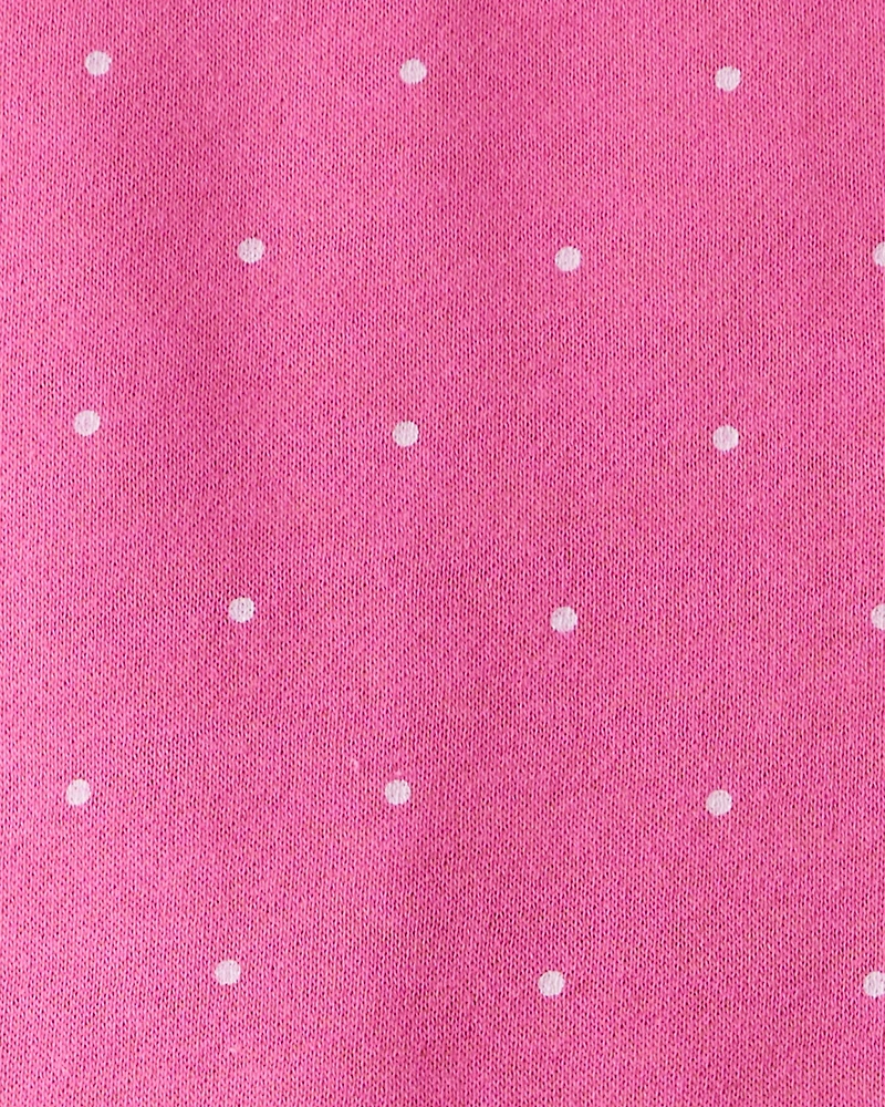 Toddler Girl DayDream Fleece Polka Dot Knit Dress - Pink