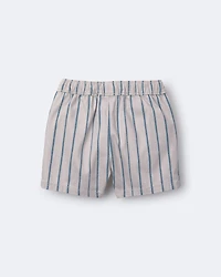Toddler Boy Playground Shorts Stripes - Grey