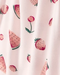 Baby Girl Watermelon 2-Way Zip PurelySoft Footless Sleeper