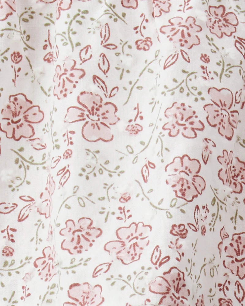 Baby Girl Organic Cotton Dress Prairie Blossom Print