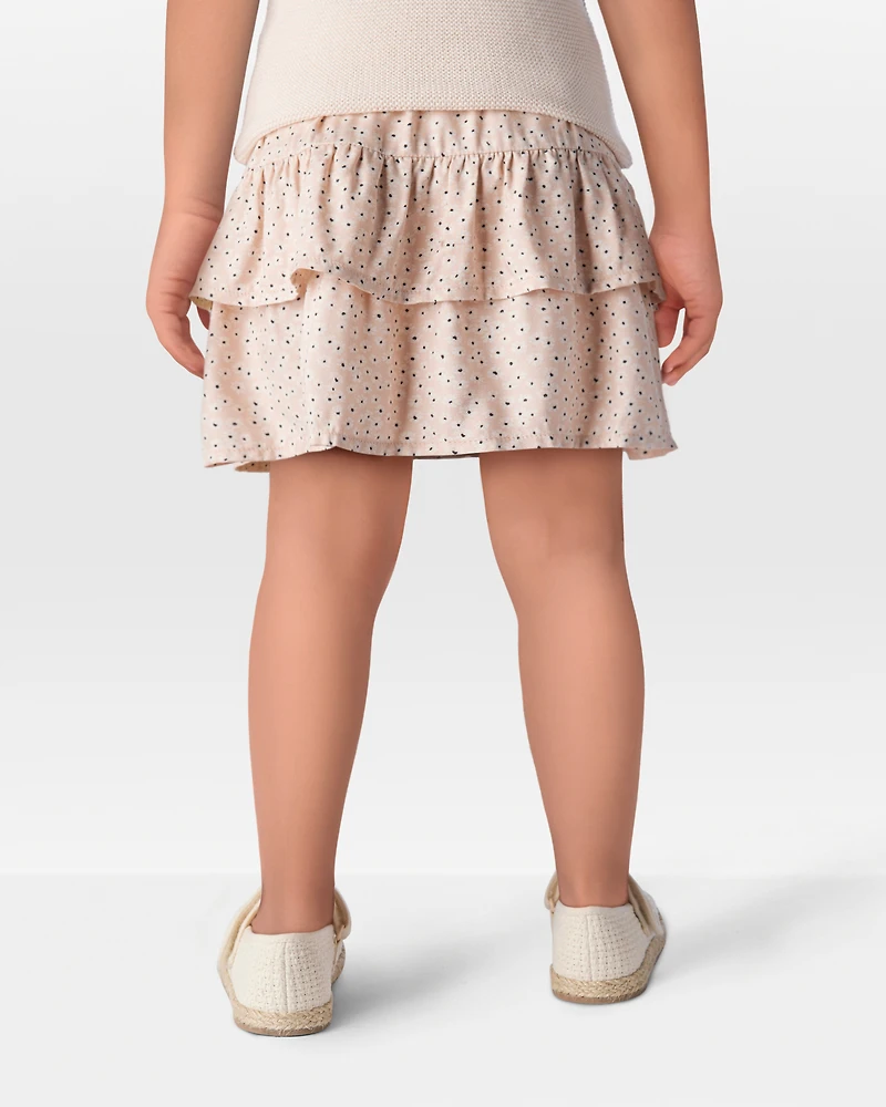 Toddler Floral Pull-On Skort