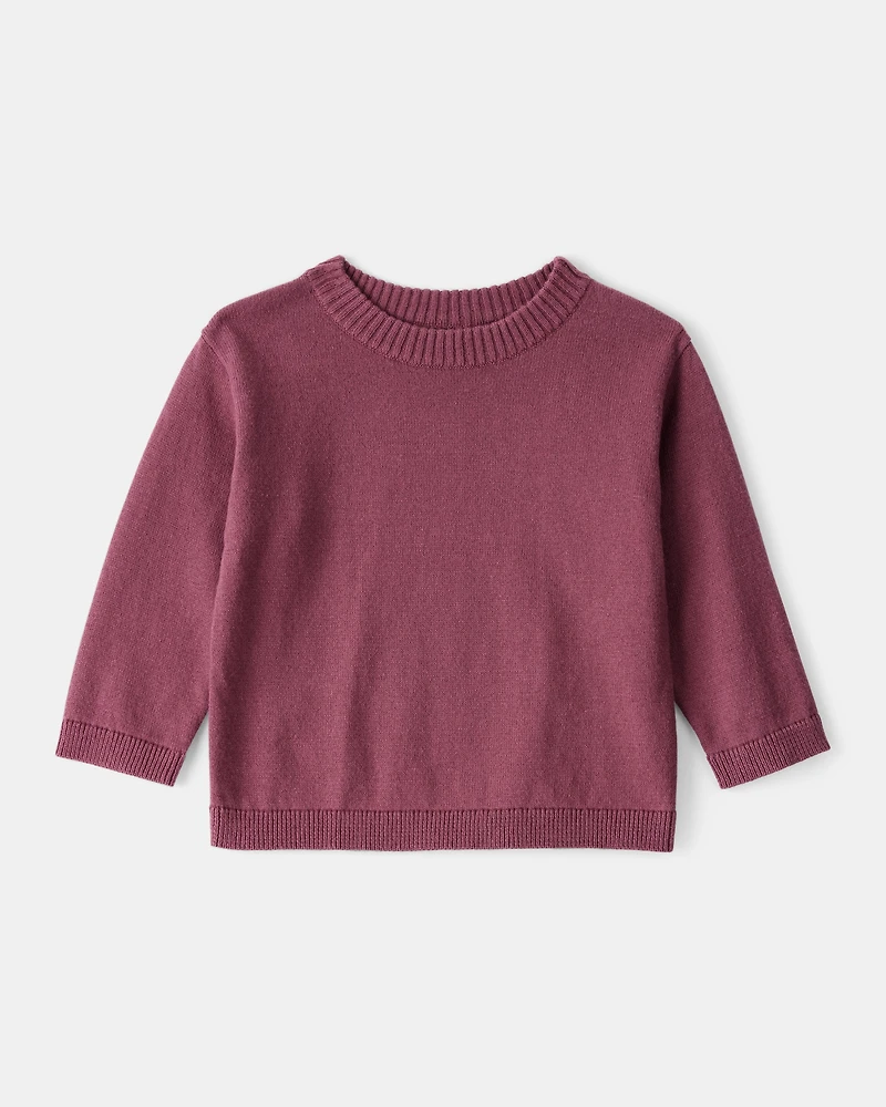 Baby Boy 2-Piece Plaid Overall Set - Maroon/Ivory