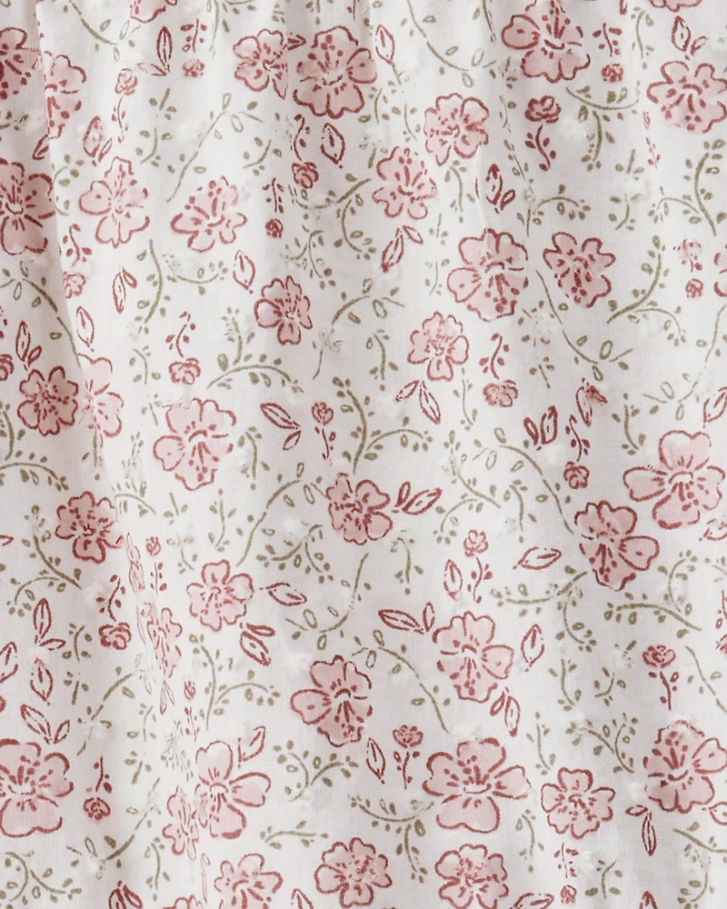 Toddler Girl Organic Cotton Dress Prairie Blossom Print