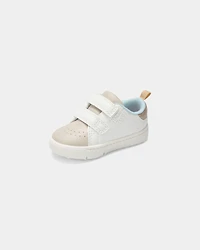 Baby Girl Every Step® First Walker Heart Casual Shoes - White/Tan