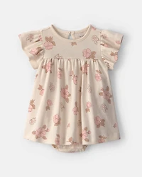 Baby Girl 2-Piece Floral Dress Set - Pink/Ivory