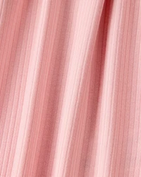 Baby Girl Solid Bodysuit Dress - Pink