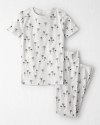 Kid 2-Piece Organic Cotton Pyjamas Palm Trees