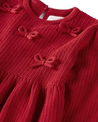 Baby Girl Organic Cotton Sweater Knit Dress