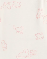 Baby Girl 4-Pack Puppy Long Sleeve Bodysuits