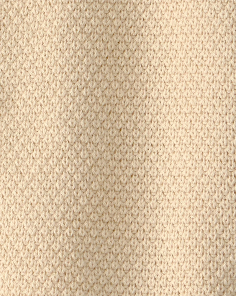 Girls Organic Cotton Sweater Knit Cardigan