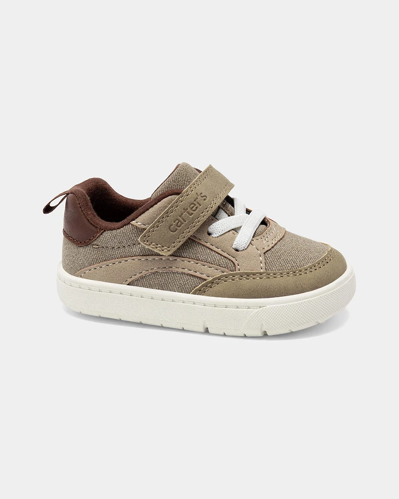 Baby Boy Every Step® First Walker Casual Shoes - Khaki/White