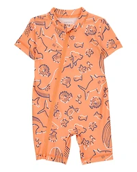 Baby Boy 1-Piece Whale Print Rashguard