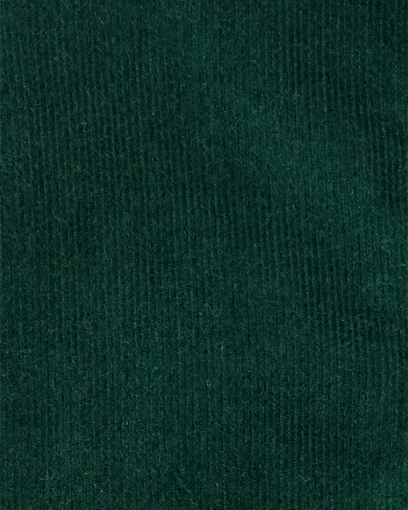 Baby Boy Corduroy Long-Sleeve Jumpsuit - Green