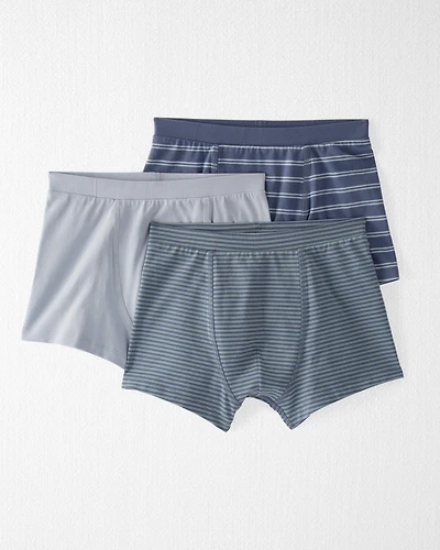 Boys 3-Pack Organic Cotton Boxer Shorts