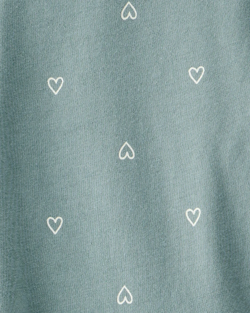 Girls Heart Print Dress