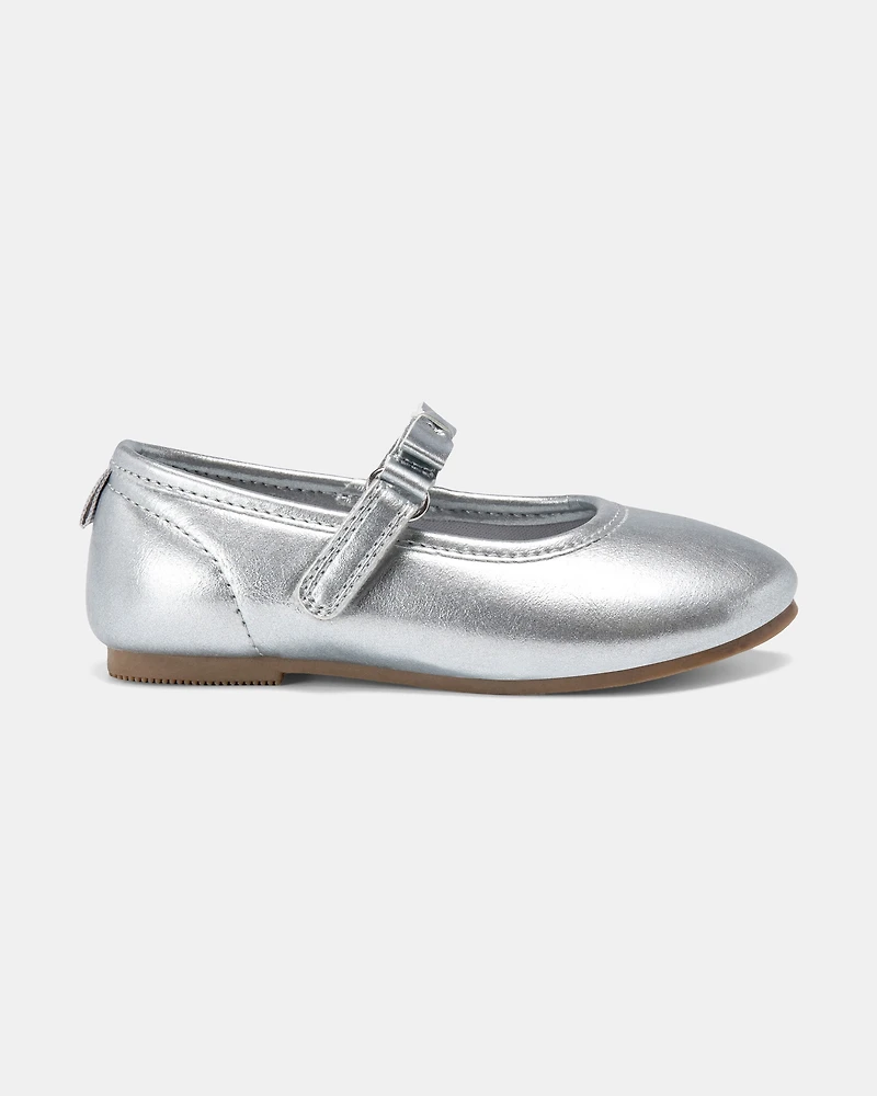 Toddler Girl Dress Shoes - Silver