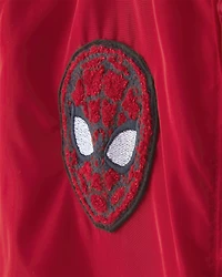 Kid Spider-Man Bomber Fashion Jacket - Red