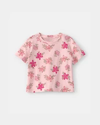 Toddler Girl Tropical Floral Tee - Pink